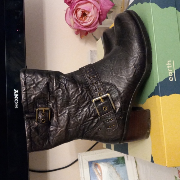 EARTH BRONZE LEATHER BOOTS - Picture 4 of 6